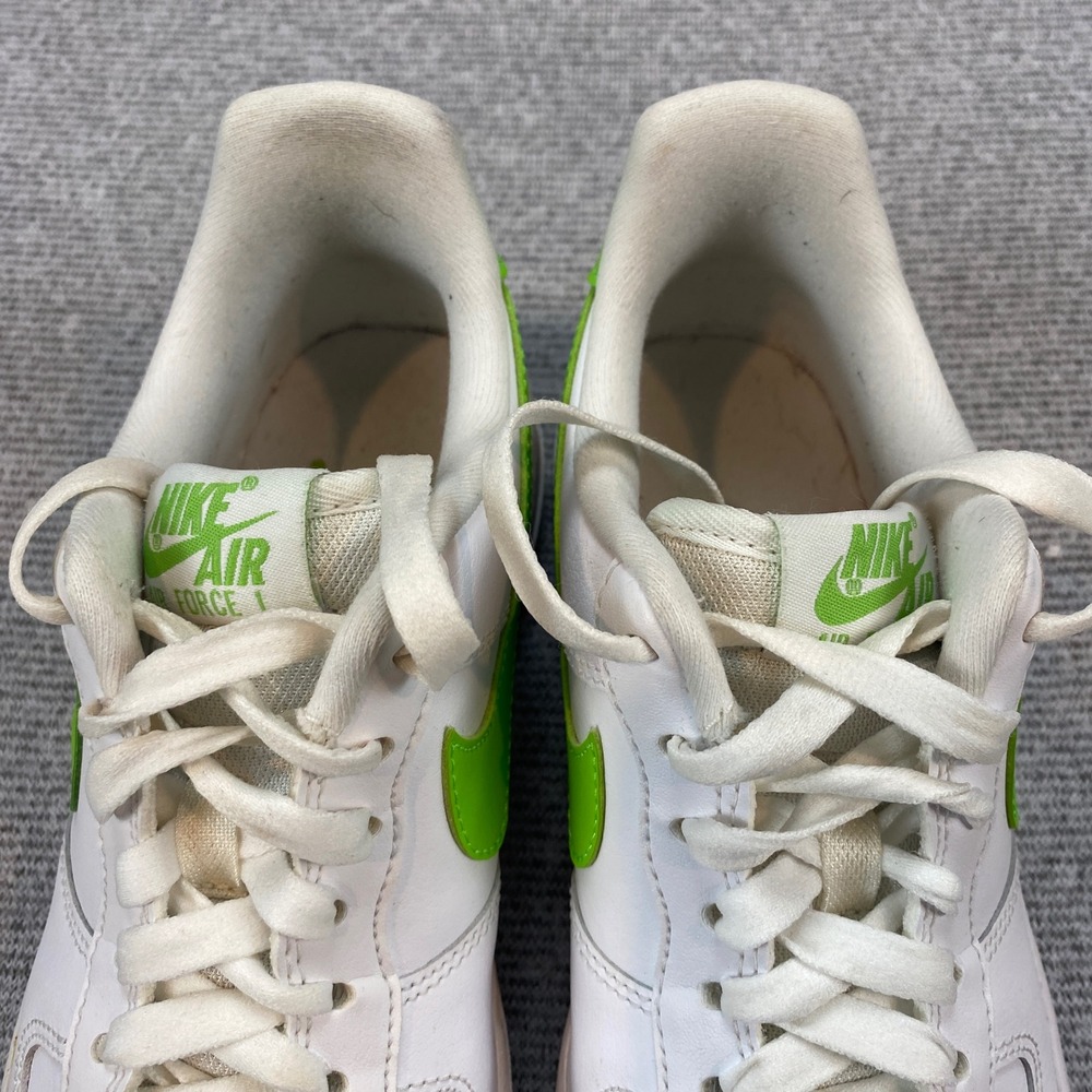 Nike Air Force 1 Low White Action Green Womens Size 6 Sneakers - Picture 12 of 13